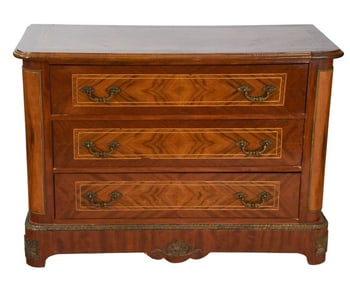 Louis Phillippe Style Chest of Drawers Dresser