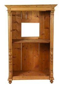Pine Carved Cabinet Salvage