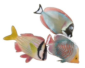Bovano of Cheshire Enameled Metal Tropical Fish