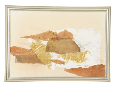 Frank Leonard Brooks Signed Abstract Collage