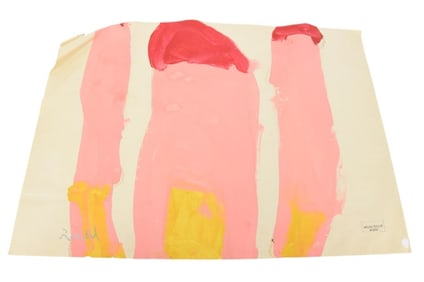 William Ronald Signed Tempera Abstract Painting