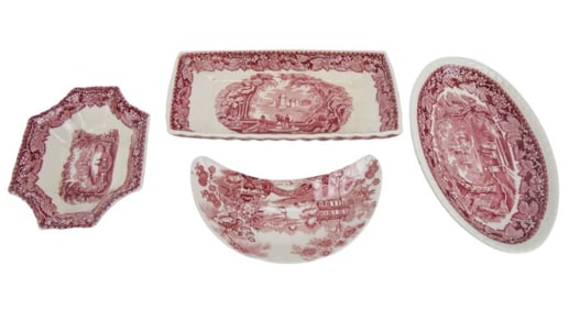 Masons Porcelain Vista Transfer Ware Small Dishes