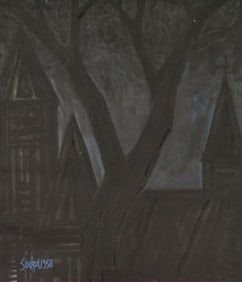 After Francis Newton Souza Oil Painting Church