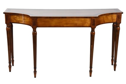 Antique Federal Inlaid Mahogany Console Table