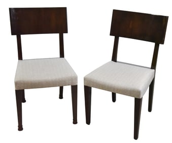 8 MC Custom Upholstered Wood Dining Chairs