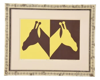 William Prankard Signed Silk Screen Print Framed