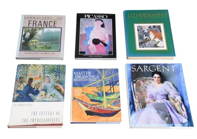 6 Vintage Coffee Table Art Books