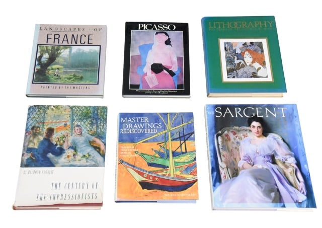 6 Vintage Coffee Table Art Books (1 of 13)