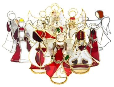 Collection Christmas Stained Glass Angel Statues