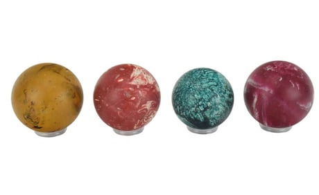 4 Vintage Duck Pin Bowling Balls