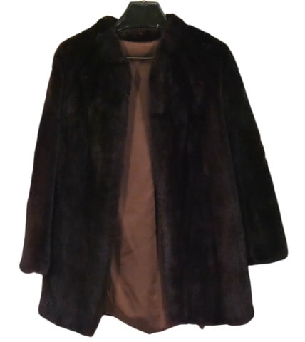 Woman's Brown Ranch Mink Jacket (1 of 9)