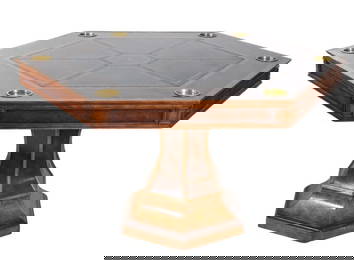 Maitland-Smith Blade Hexagonal Game Table