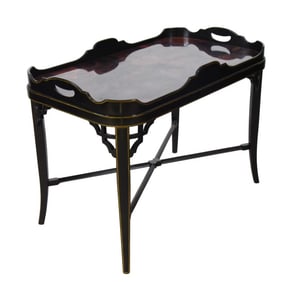 Henredon Lacquered Veneer Butler Tray Table