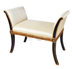 Maitland Smith Classic Style Carved Window Bench