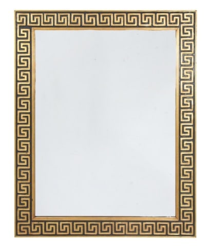 Mid Century Hand Carved Greek Key Gilded Mirror (1 of 8)