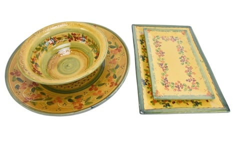 Terre Provence France Earthenware Serving Pieces