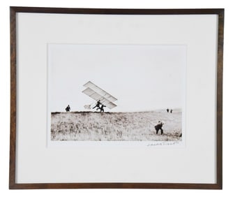 Jacques-Henri Lartique Signed Photograph Flight