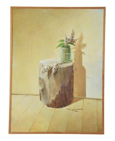 Alexander Yelagin Signed Oil Painting White Lilac