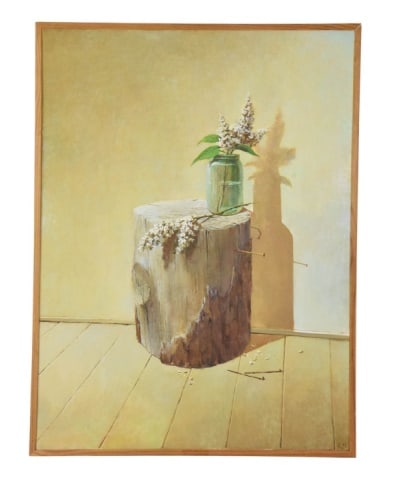 Alexander Yelagin Signed Oil Painting White Lilac (1 of 9)