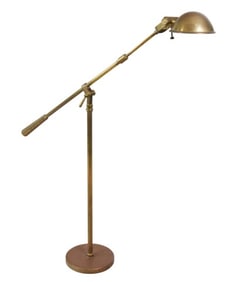 Vintage Brass Adjustable Standing Floor Lamp