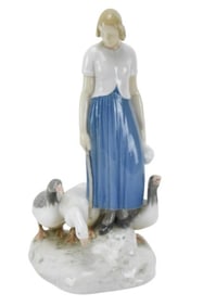 Bing & Grondahl Denmark Porcelain Statue Woman
