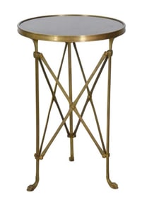 Directoire Style Brass and Granite Gueridon Table