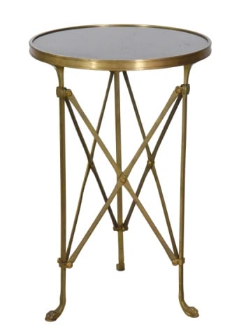 Directoire Style Brass and Granite Gueridon Table (1 of 11)