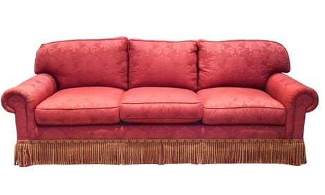 EJ Victor Upholstered Rolled Arm Three Seat Sofa