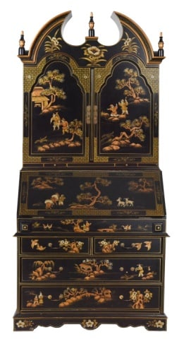Late 20th C. Chinoisserie Style Secretary Desk (1 of 19)