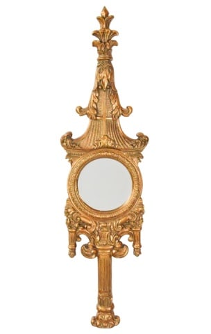 Italian Rococo Style Gilt Carved Gesso Wall Mirror (1 of 9)