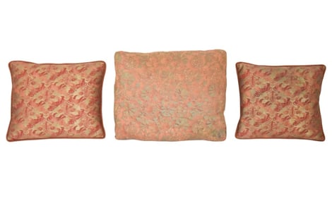 3 Italian Mariano Fortuny Down Pillows