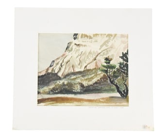 Arthur Lismer Lake O' Hara Watercolor Painting