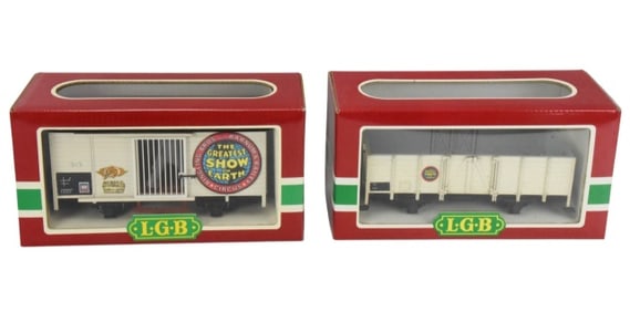 Lehmann W. Germany LGB Train Cars 4035 & 4021