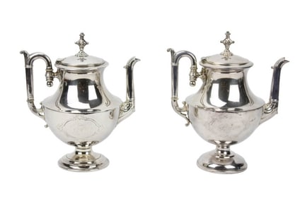 Simpson Hall Silver Plated Coffee Pots