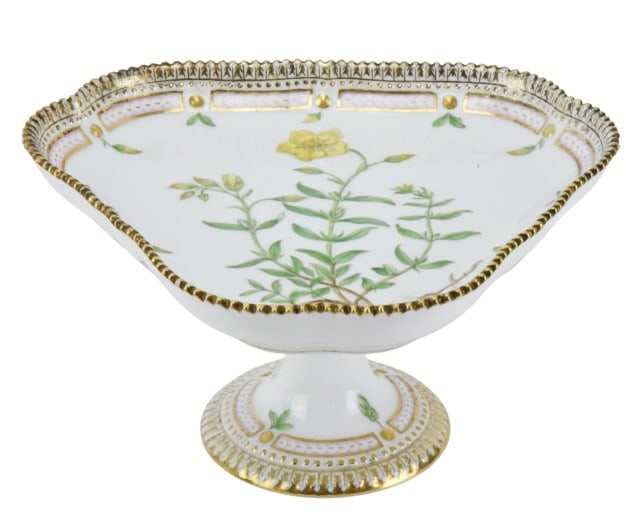 Royal Copenhagen Flora Danica Porcelain Compote
