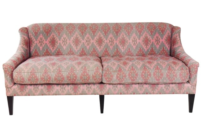 Andrew Martin Orillo Pink Kilim Upholstered Sofa (1 of 15)