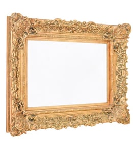 Rococo Style Gilt Resin Wall Mirror