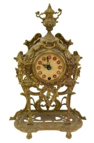 Imperial Cast Brass French Mantle Clock