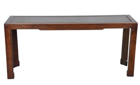 Baker Oriental Style Carved Console Table