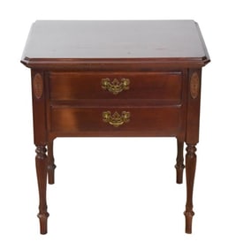 Hepplewhite Style Mahogany Side Table