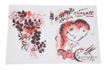 Marc Chagall "Lithographe III' Lithograph