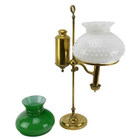 Victorian Style Single-Arm Brass Kerosene Lamp