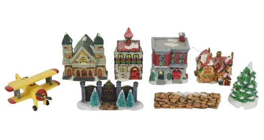 Assortment of Department 56 Town Accessories