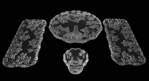 Mikasa Crystal Germany Bella Rosa Serving Pieces