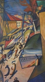 Alexander Bogomazov Oil Painting Abstract City