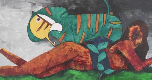 After Maqbool Fida Husain Oil Painting