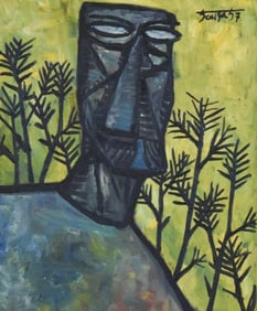 After Francis Newton Souza Portrait of Man