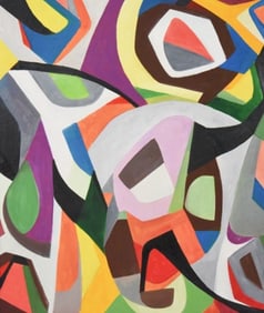 After Princess Fahrelnissa Zeid Acrylic Painting