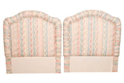 Pair Custom Made Custom Upholstered Headboards