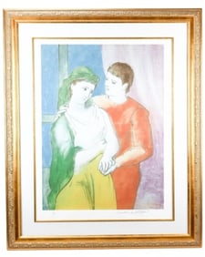 Picasso Limited Edition Print The Lovers Watermark